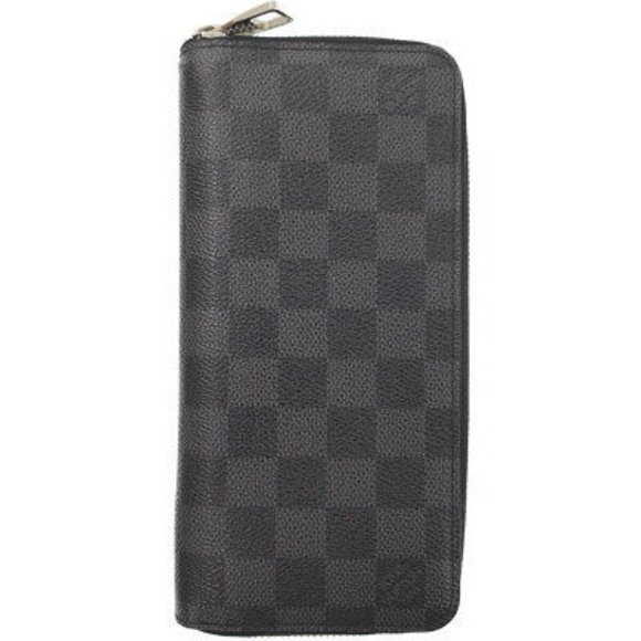 Louis Vuitton Damier Graphite Black Zippy Wallet Vertical Zip Long - Picture 1 of 5
